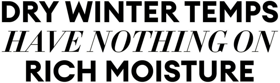 dry winter temps
have nothing on
rich moisture