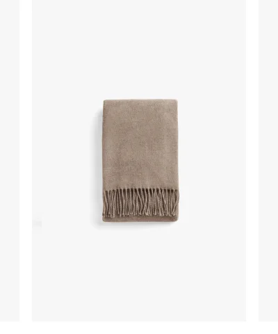 Recycled Cashmere Scarf Taupe