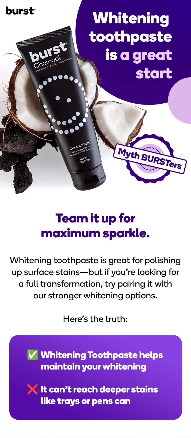 burst oral care whitening