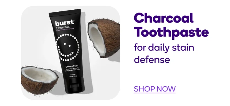 burst oral care charcoal toothpaste