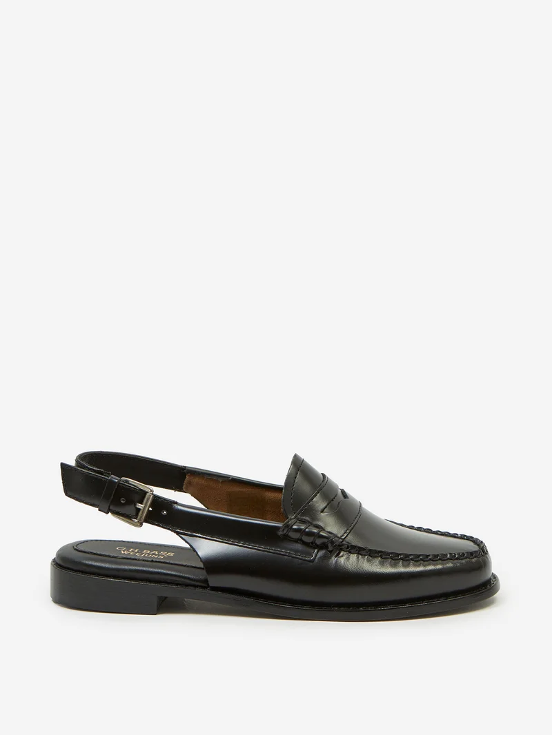 Image of G.H. Bass Weejun Slingback Penny Loafer - Black