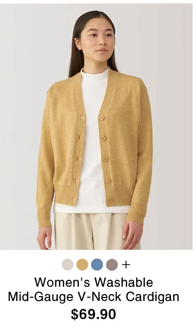 Shop Women's Washable Mid-Gauge V-Neck Cardigan