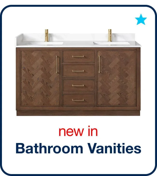 New in Bathroom Vanities