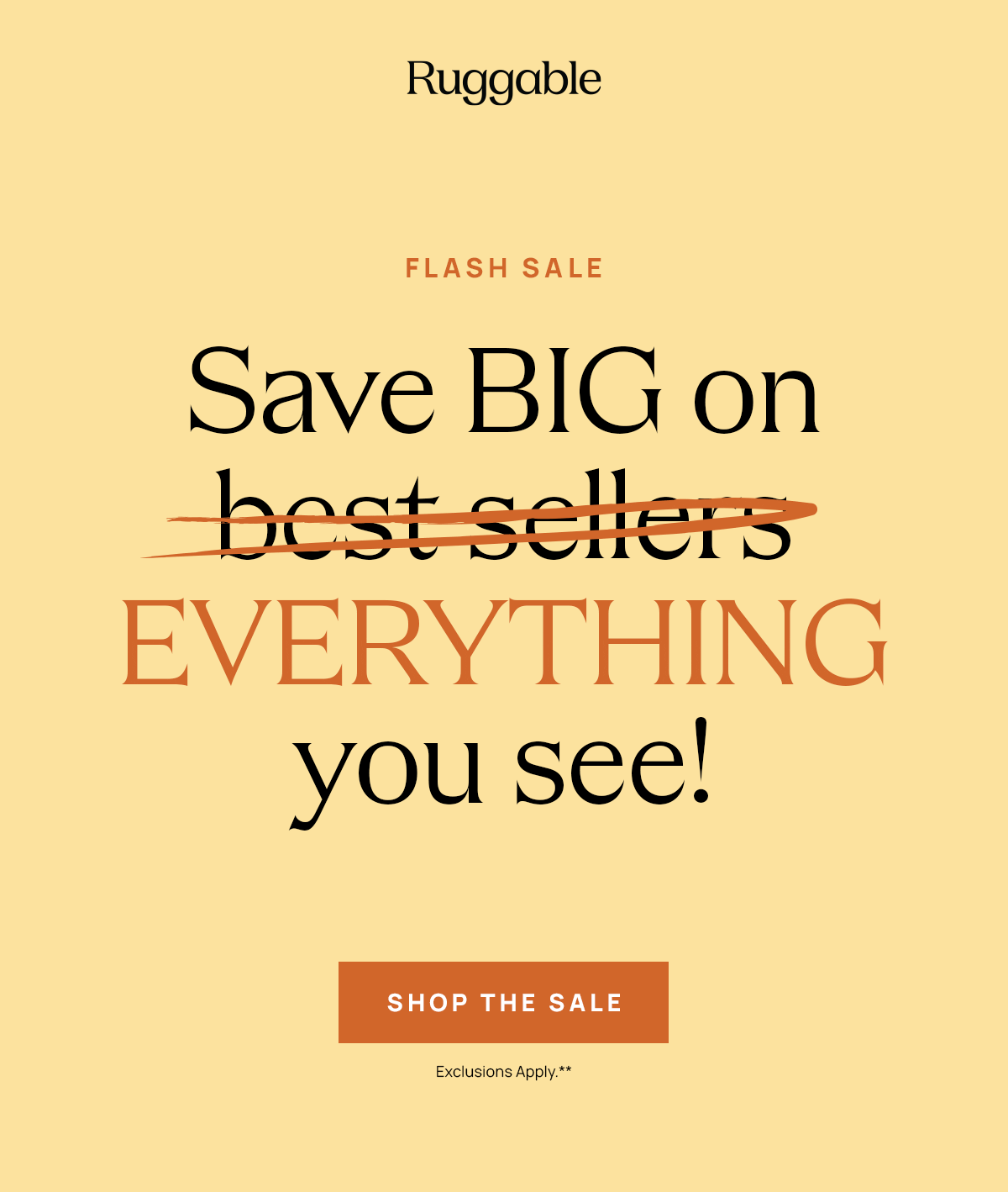 Flash Sale - Shop the Sale