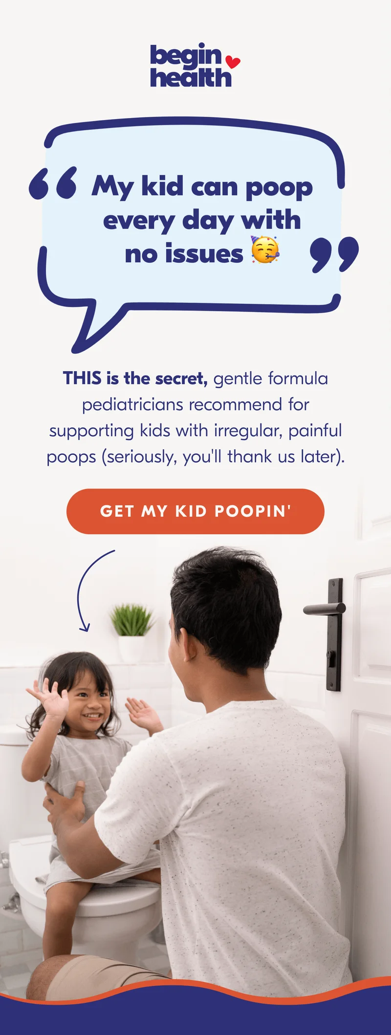 Your kid'll start pooping on this.