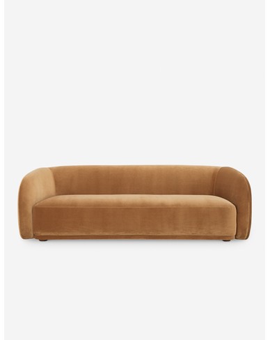 Maas Sofa-Camel Faux Mohair