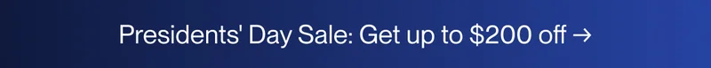 Presidents' Day Sale