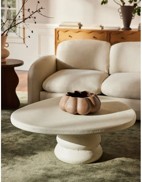 Hannu Indoor / Outdoor Round Coffee Table by Aimee Song - Ivory