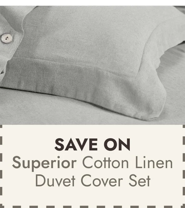 Superior Cotton Linen Garment Washed 3 Piece Duvet Cover Set