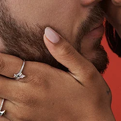 Model wearing Pandora Jewlery