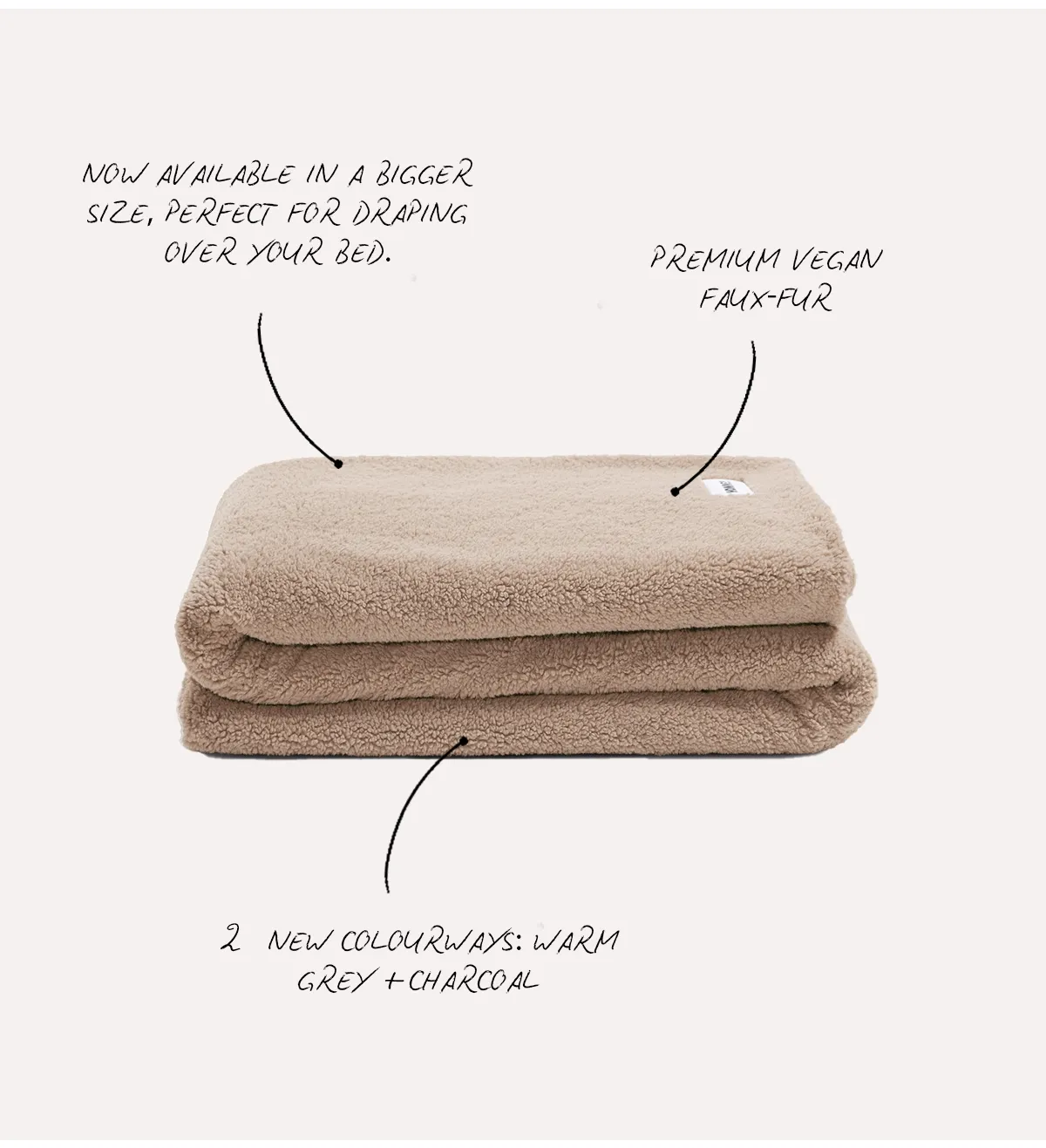 Faux fur throws