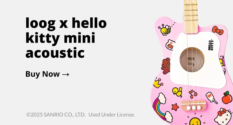 loog x hello kitty mini acoustic - BUY NOW