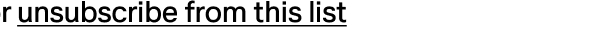 Footer - Unsubscribe