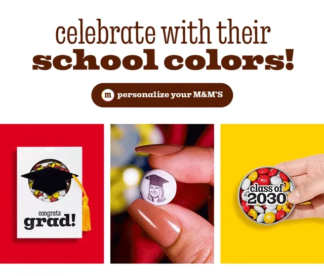 PERSONALIZE YOUR M&M'S