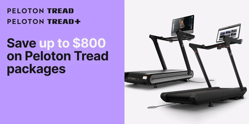 Save up to $800 on Peloton Tread packages
