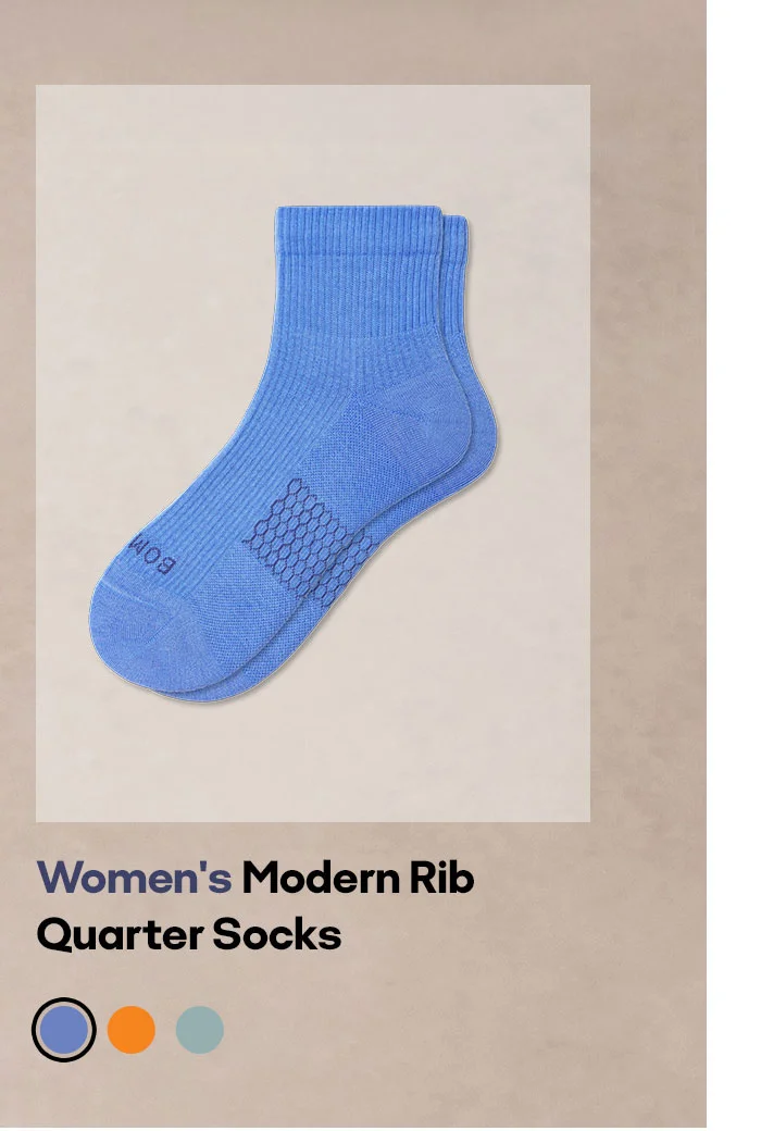 Women's Modern Rib Quarter Socks