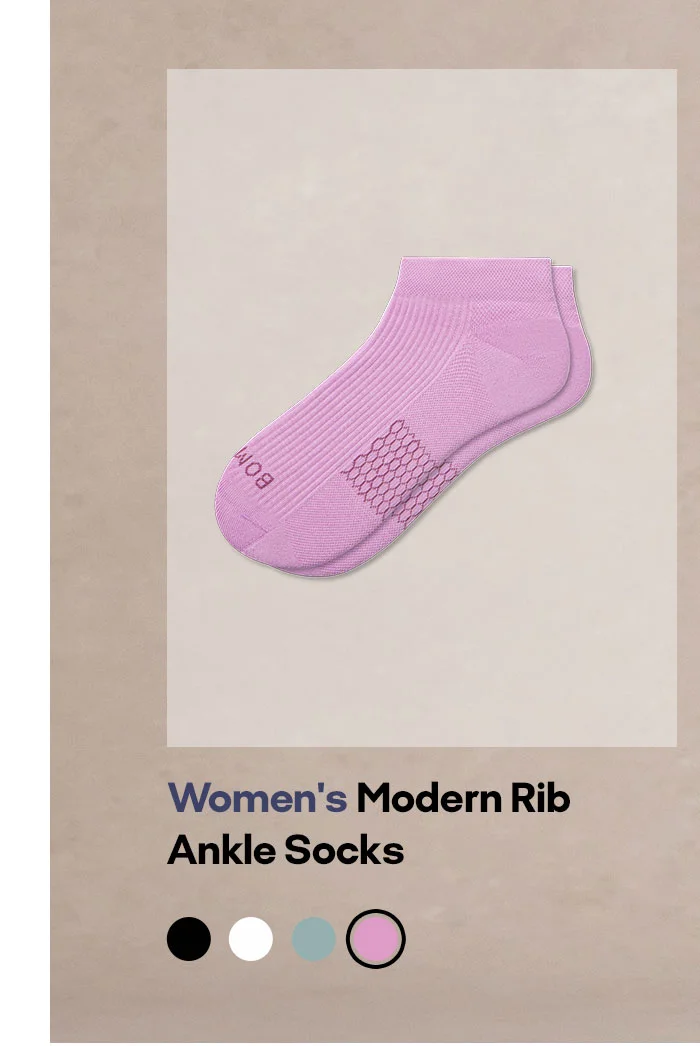 Women's Modern Rib Ankle Socks
