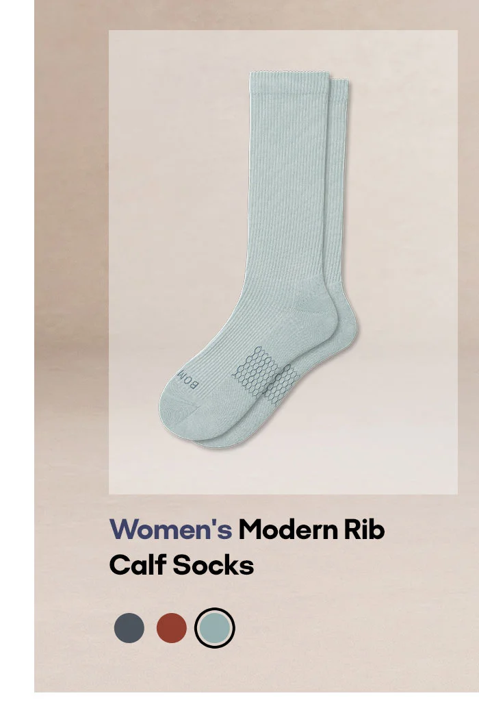 Women's Modern Rib Calf Socks