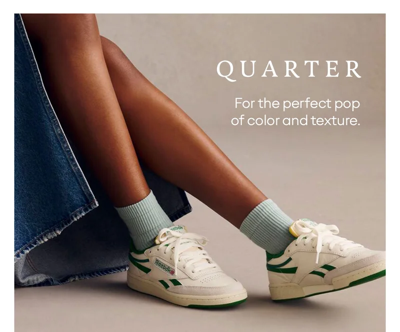 QUARTER | For the perfect pop of color and texture.
