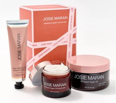 Josie Maran Whipped n' Ready to Glow! Face & Body 3pc Gift Set