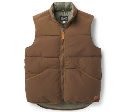 9000027 - Zigzag Down Vest - Dark Earth - Unisex