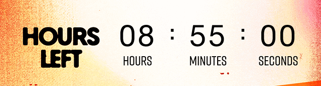 Hours Left Countdown Clock