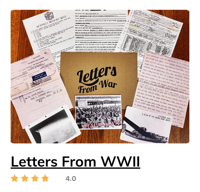 Letters from War - WWII History Package
