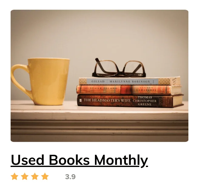 Used Books Monthly