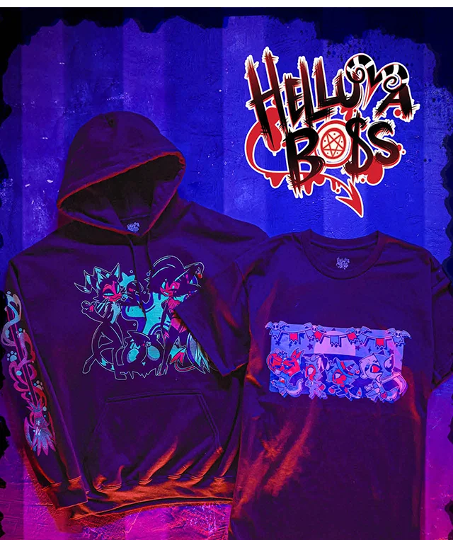 Helluva Boss. Devilishly Good Drop. Shop Now