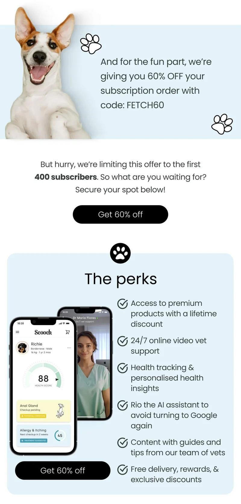 60% OFF your subscription with code FETCH 60 - Get 60% Off