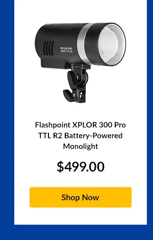 Flashpoint XPLOR 300 Pro TTL R2 Battery-Powered Monolight