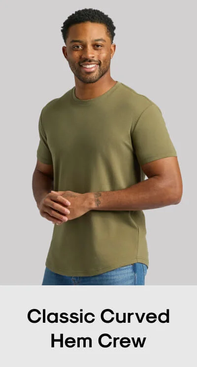 Classic Curved Hem Crew
