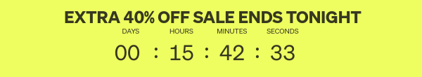 Semi- Annual Sale Ends Tonight
