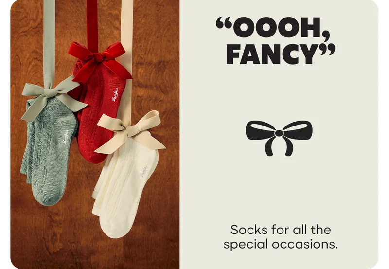 'OOOH FANCY' | Socks for all the special occasions.