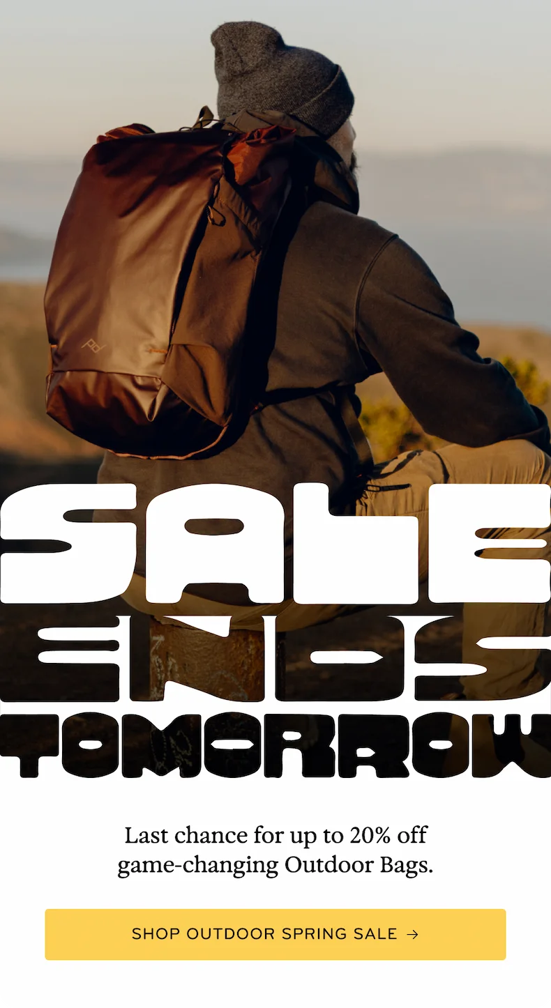 Sale ends tomorrow.