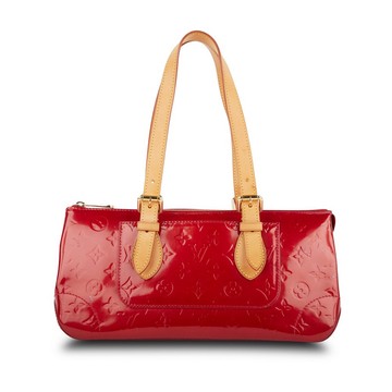 Pre-Owned Louis Vuitton Rosewood Avenue Monogram Vernis Red