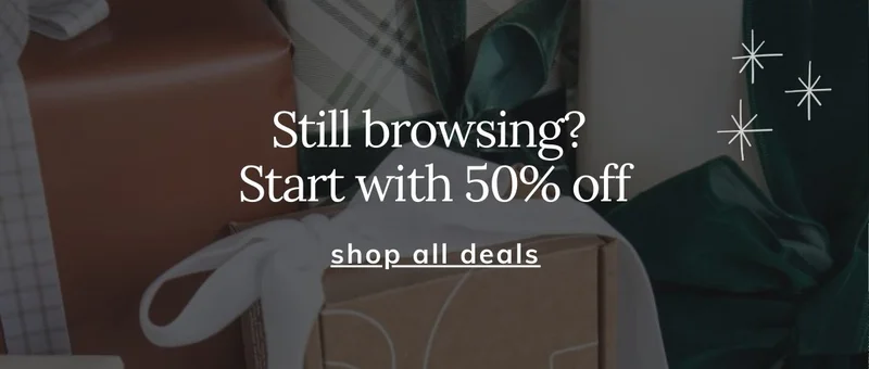 The Holiday Half Off Sale