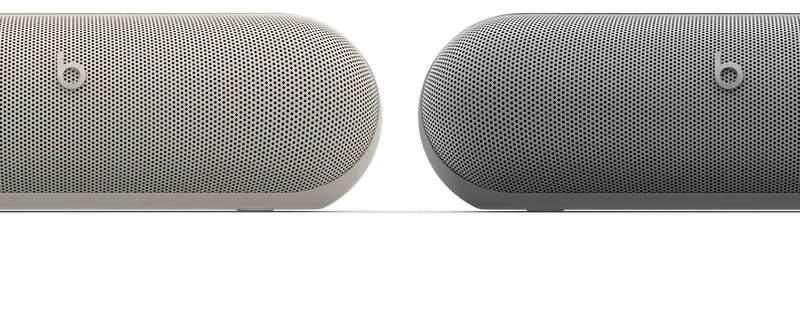 Top angled view of the special edition Beats Pill in Dark Gray