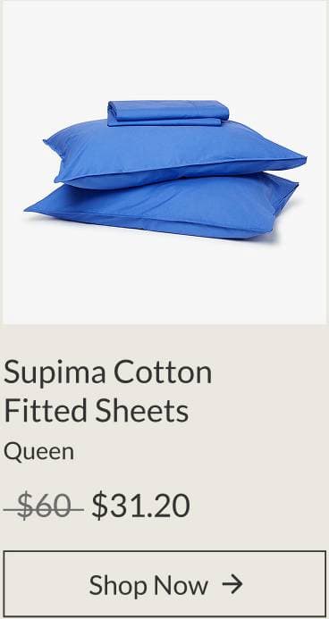 Supima Cotton Fitted Sheets