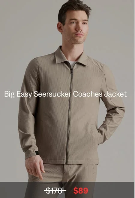 Big Easy Seersucker Coaches Jacket