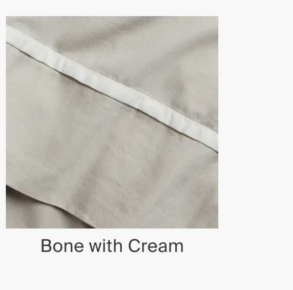 Organic Soft Luxe Bedding in Bone