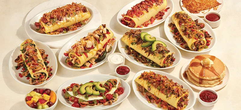 ARRAY OF IHOPS OMELETTE SELECTION