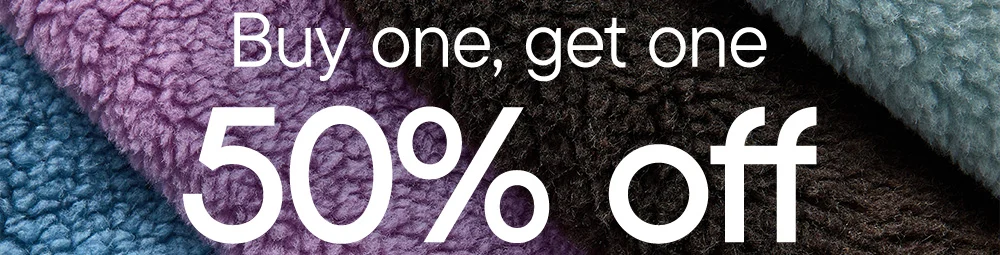 Buy one, get one 50% off