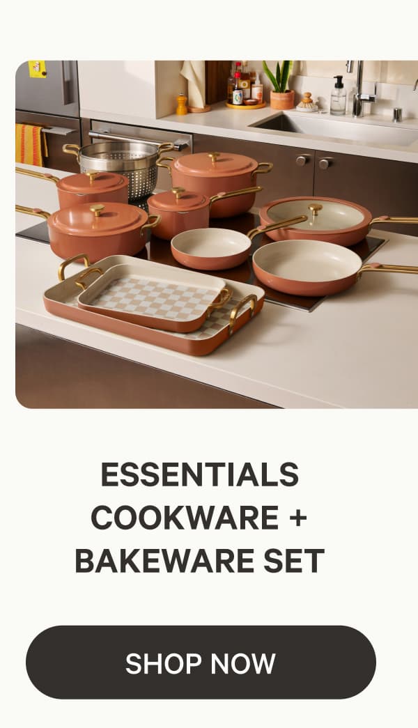 Essentials Cookware + Bakeware Set | Shop Now