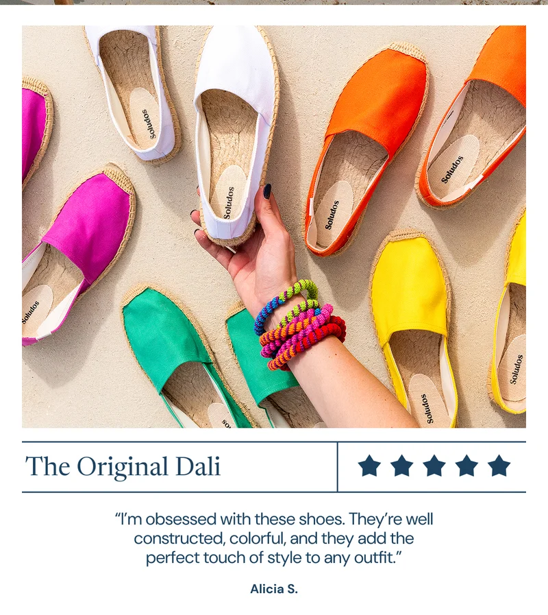 "I’m obsessed with these shoes. They’re well constructed, colors are vibrant, and they add the perfect touch of style to any outfit.” — Alicia S.