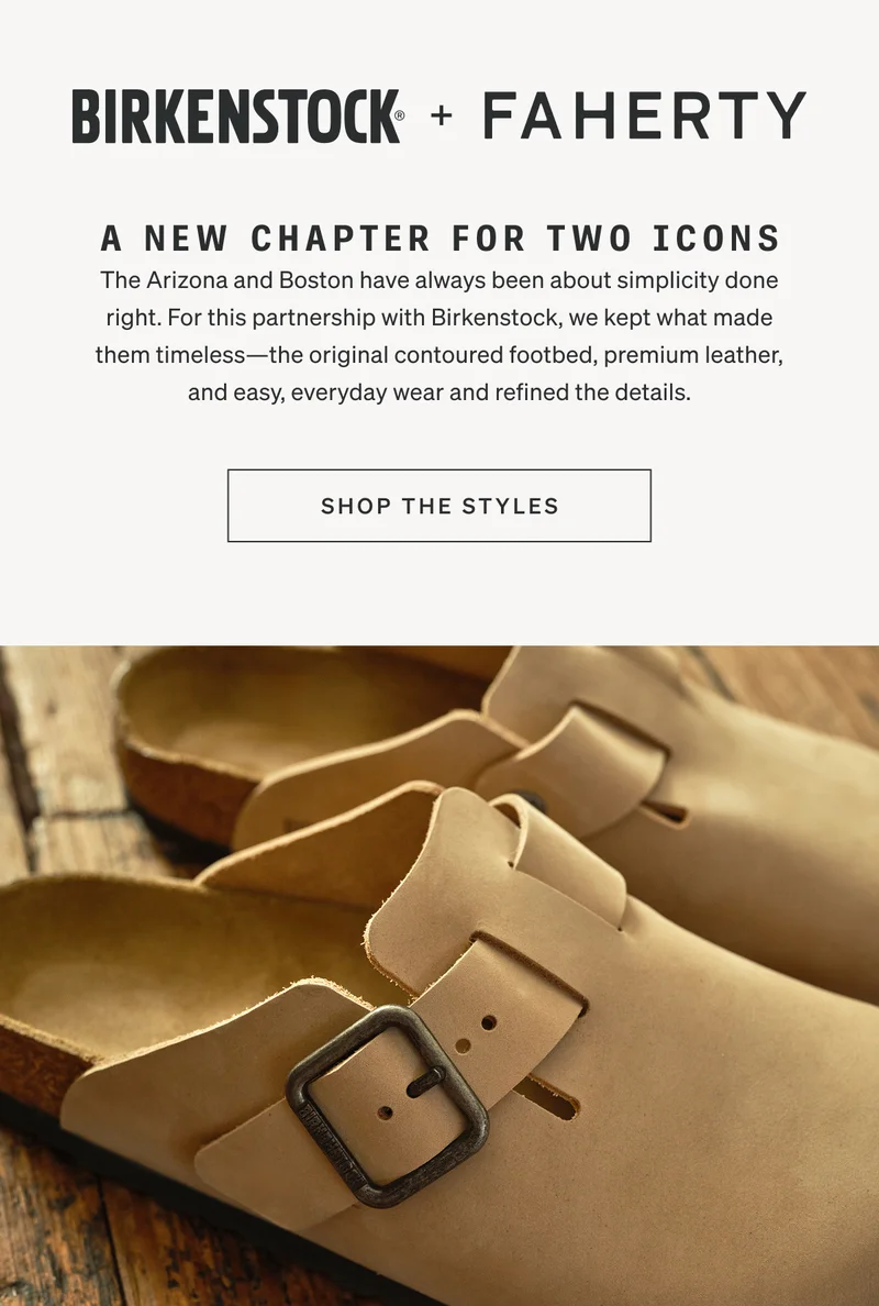 Faherty x Birkenstock