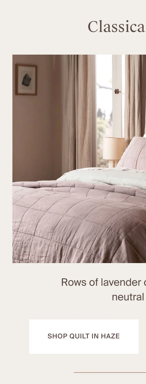 Linen Box Quilt in Haze