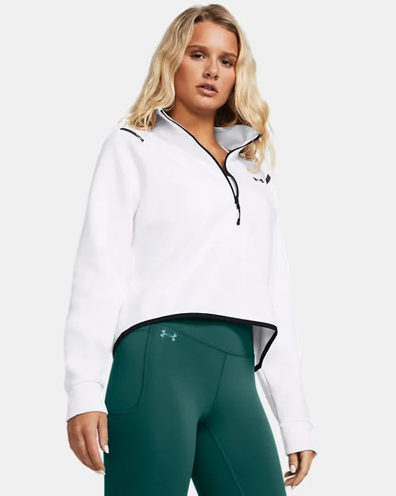 Women's UA Unstoppable Fleece Crop ¼ Zip