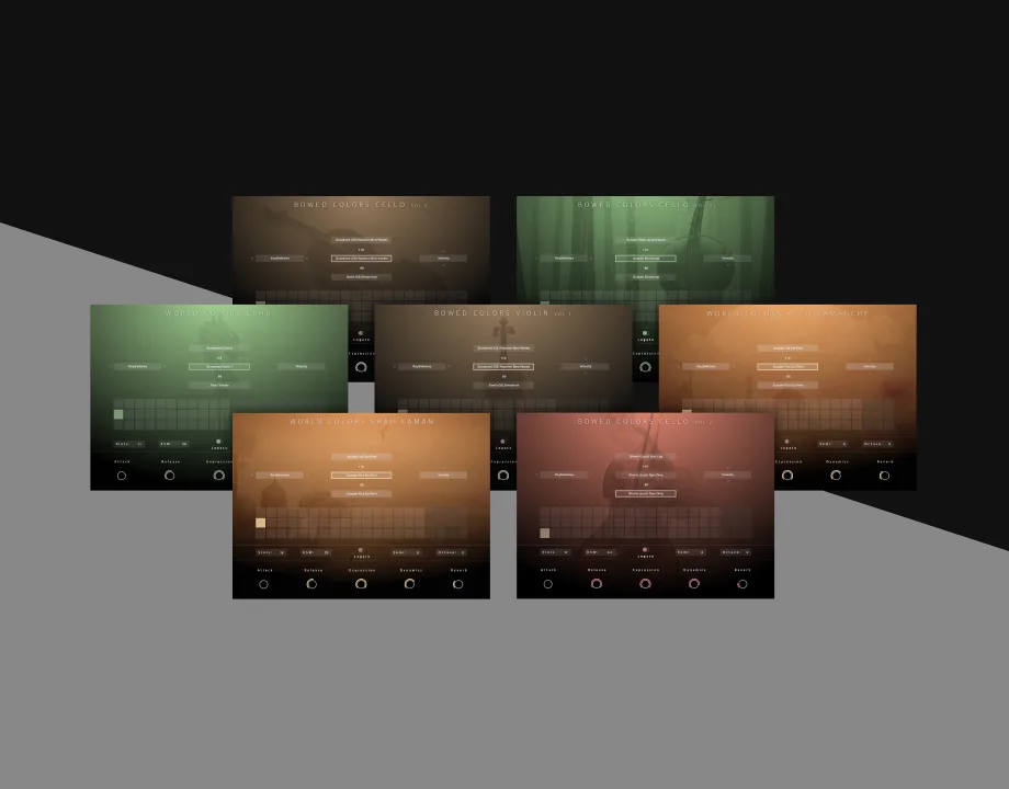 Evolution Series - Colors - Bowed Textures Collection Evolution Series - Colors - Bowed Textures Collection
