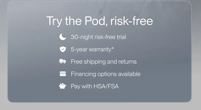 Try the Pod, risk-free